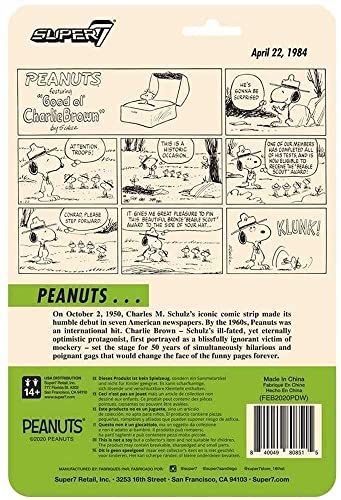 Super7 Peanuts: Beagle Scout Snoopy Reaction Figure, Multicolor #TOP2