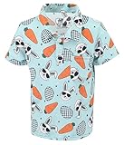 Unique Baby Boys Easter Polo Shirt for Toddler and Kids Outfit (12M, Cool Bunny)