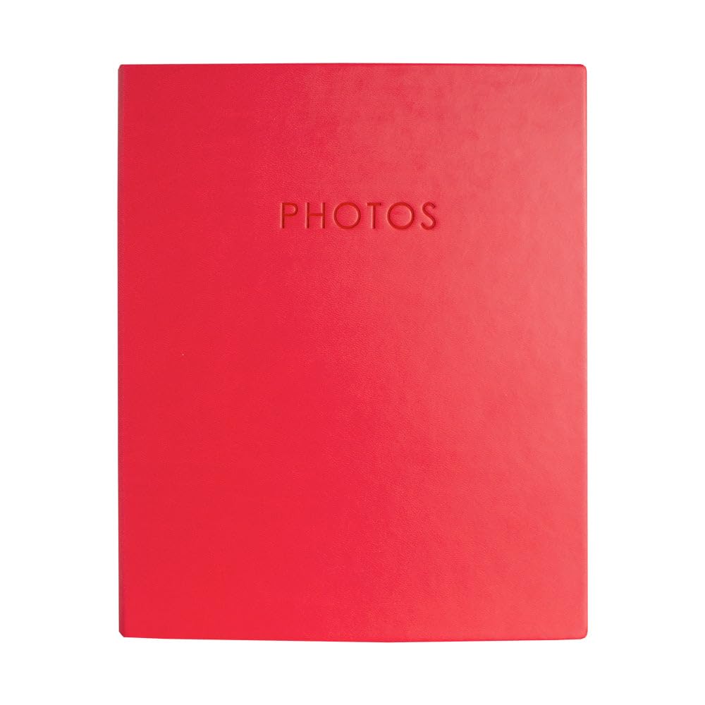 Kenro Kington Red Photo Album for 200 Photos 6x4" / 10x15cm with Slip-In Pockets - KSA201RD