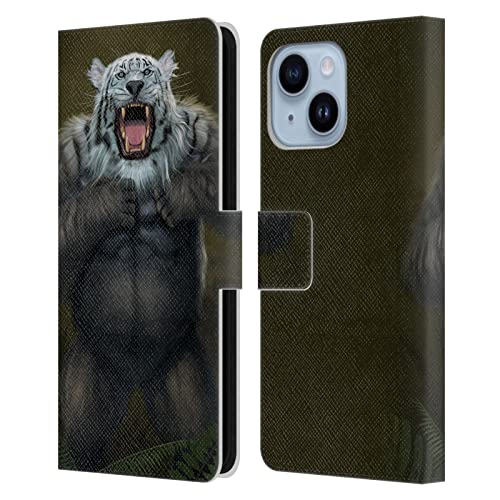 Étui portefeuille en cuir Tigerilla Vincent HIE pour iPhone 14 Plus