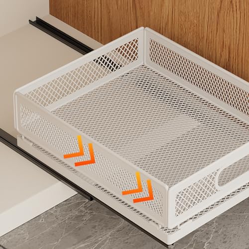 Étagère de rangement extensible en acier carbone blanc avec tiroir