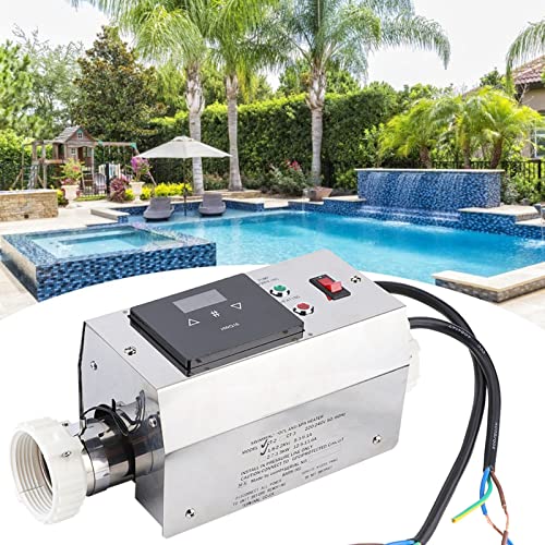 Termostato de Piscina, Termostato Digital, Material de Aço Inoxidável Durável, Controlador de Temper