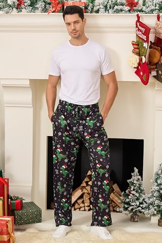TUONROAD Mens Christmas Pyjama Jogger Lounge Sleepwear