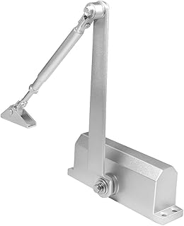 Automatic Door Closer Adjustable Hydraulic Door Closer Overhead Fire Rated Door Closer with Two Independent Valves Control Sweep Self Closing Door for Residential Commercial Use 99lbs-142lbs