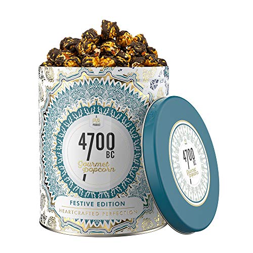 Image of 4700BC Gourmet Popcorn, Mocha Walnut Chocolate, Tin, 375g