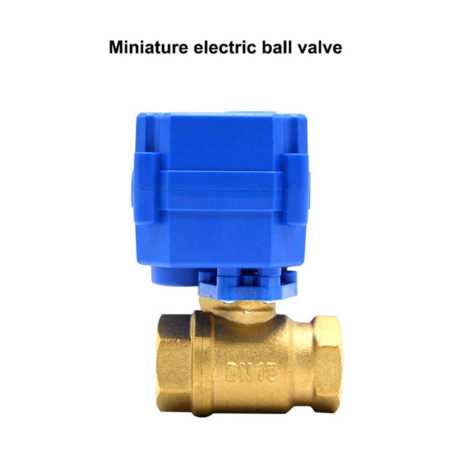 Zawór kulowy z napędem silnikowym 3/8" 2-drogowy, mosiężny elektryczny zawór kulowy 2-przewodowy siłownik elektryczny z pełnym portem AC/DC/ADC 220 9-24 V(AC_CR03)
