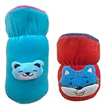 Manan Shopee Bottle Covers for Philips Avent/Broad Neck Soft Plush Stretchable Baby Feeding Bottle Tote Bag Cover with Strap (125ml, 120 ml and 140ml & 250, 260, 330 ml Feeders- Multicolor2)