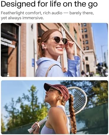 SHOKZ OpenDots ONE-Open-Ear Headphones, Clip-On Earbuds-Wireless Bluetooth Earbuds with Microphone-Secure, Lightweight, Comfort-Premium Dolby Audio-Water Resistant-Fast Charging-Up to 40 hrs Playtime - 3