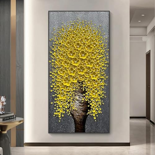 Decoración de pared para sala de estar con cuadros modernos sobre lienzo de flores 3