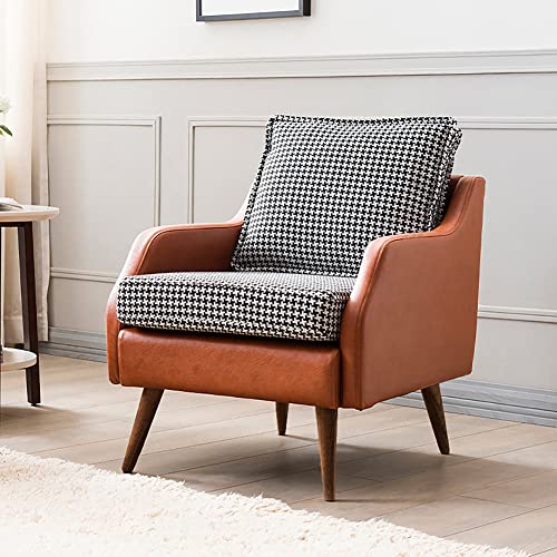 Gosche 8 Inch Wood Furniture Legs Round Solid Wooden Chair Legs Set Of 4, Mid Century Modern Replacement Sofa Feet For Dresser Armchair Bed Cabinet Or Home Diy Projects(Oblique Leg, Walnut Color) #TOP1