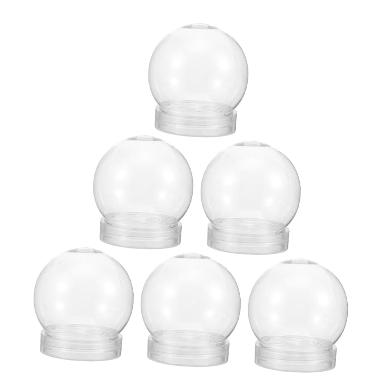 Zerodeko 30 Pz Palloncino in Plastica Trasparente Palla di Neve Natalizia Fai da Te Globo di Neve Fatto in Casa Globo di Neve di Natale Globo di Neve Riempibile L'animale Domestico