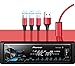 Pioneer MVH-X390BT Digital Media Receiver with Pioneer ARC app, MIXTRAX, Built-in Bluetooth and USB Direct Control for iPod/iPhone and Android Phones & zonoz 3 in 1 Multi USB Charging Cable (Bundle)