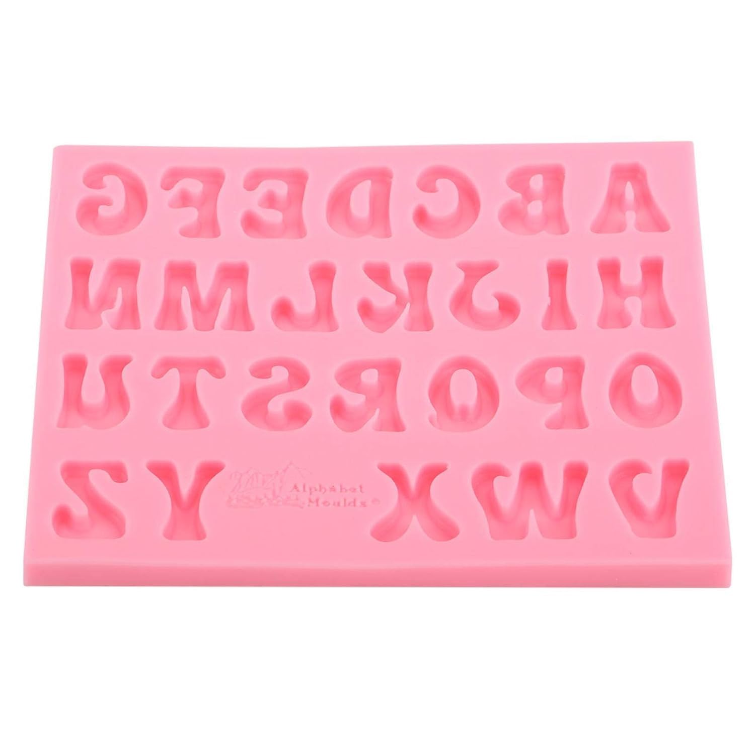 Alphabet Letters Chocolate Mould Silicone 3D Letter Mold for Birthday Cake Decorating Chocolate Candy Fondant Sugarcraft Cupcake Topper Gumpaste Cookie Keychain Epoxy Resin Casting Molds-image-12