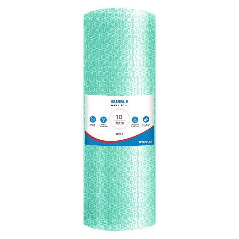 UK SUPPLIES LIMITED Green Biodegradable Bubble Wrap Roll (Pick Any Size 300MM to 1000MM) Lightweight Packing Wrap for Shipping, Moving House & Storage, Protective Packaging Roll, 600MM x 10M