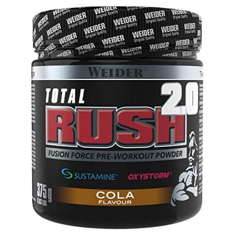 WEIDER Total RUSH 2.0 Pre-Workout Pulver, 200mg Koffein Cover