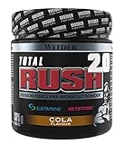 WEIDER Total RUSH 2.0 Pre-Workout Pulver, Cola, 375 g Energy Booster für mehr Leistung im Gym
