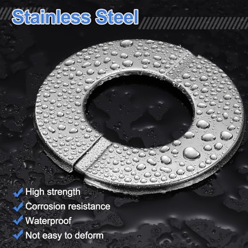 Bridas de pared de acero inoxidable redondas autoadhesivas para baño e inodoro 5