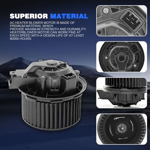 Image of HVAC Heater Blower Motor with Fan Cage 700274, PM9393 | Compatible with 2012-2019 Ford Explorer & Flex & Taurus,2012-2016 Lincoln MKT&MKS