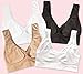 4-Pack Women's Seamless Wireless Cooling Unpadded Comfort Bra (2 Pieces White, 1 Piece Black, 1 Piece Nude, XX-Large)