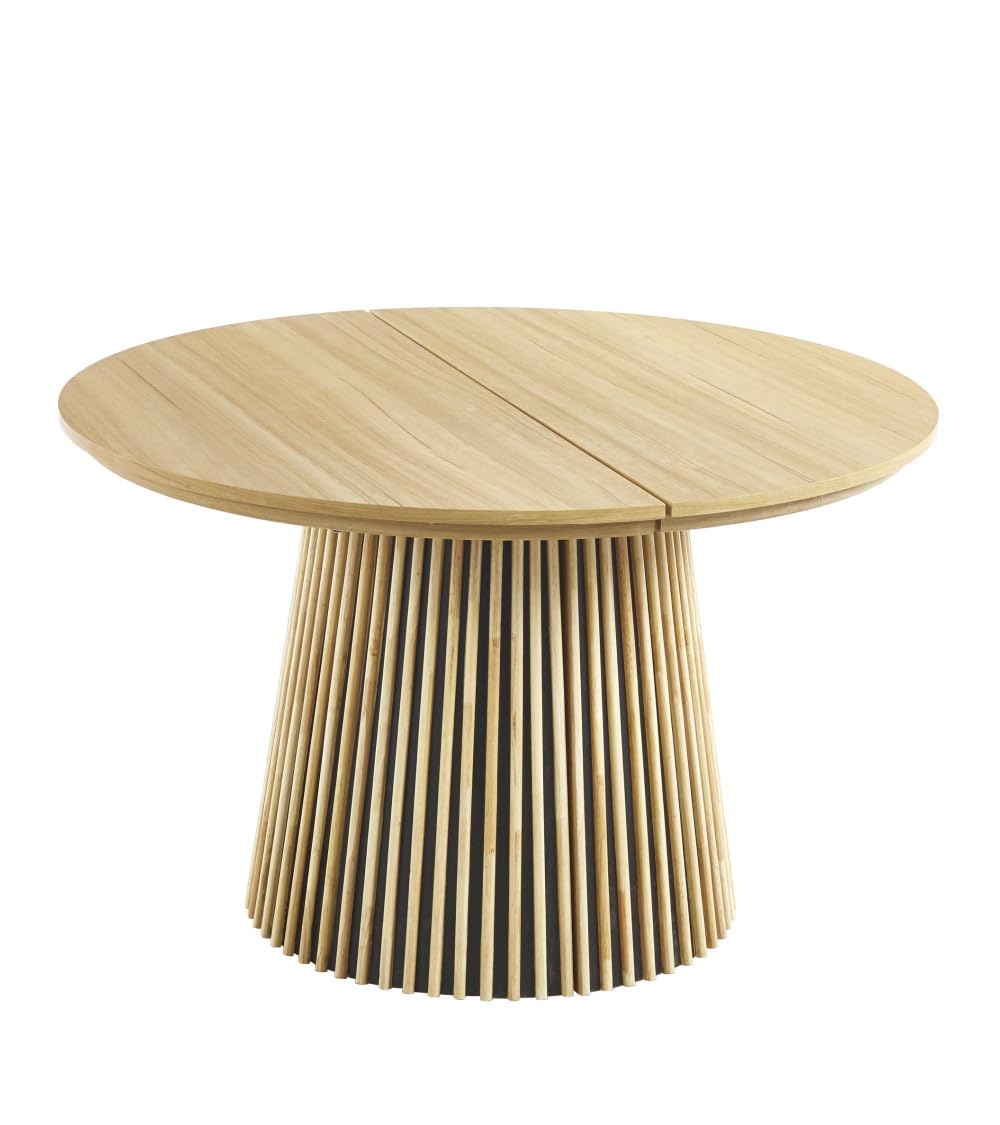 Home Heavenly®Mesa Comedor Redonda Extensible Kena Mesa salón de 120 cm hasta 200 cm