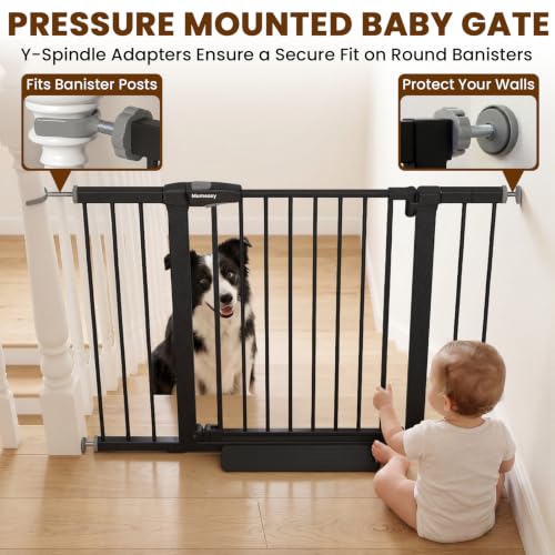 Image of Mumeasy 29.7-46 inch Baby Gate for Stairs, Auto Close Dog Gate for Doorways