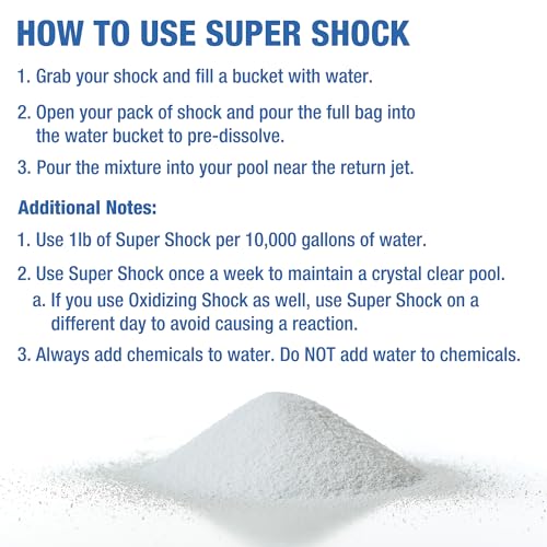 Image of Doheny's Super Pool Shock | Pro-Grade Chlorine Shock, Quick-Dissolving, Fast-Acting 68% Cal-Hypo Granular Pool Shock | 24 x 1lb Bags, Proudly Made in the USA