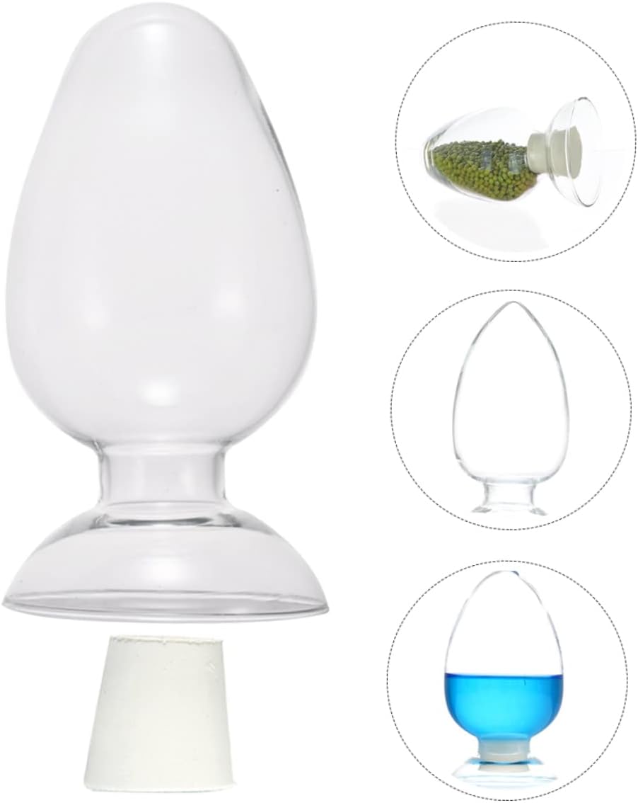 Glass Laboratory Bottle Lids Conical Sample Bottles for Toiletries Storage