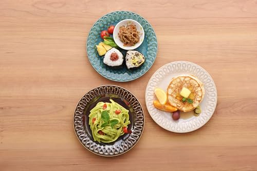 Aito Plate, Cake Plate, Bread Plate, Stylish, Nostalgic, 8.3 inches (21 cm), Plate (Brown, 1 Sheet)