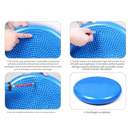 Disque d'équilibre physique Instable et coussin d'assise active pour entraînement du tronc - 4