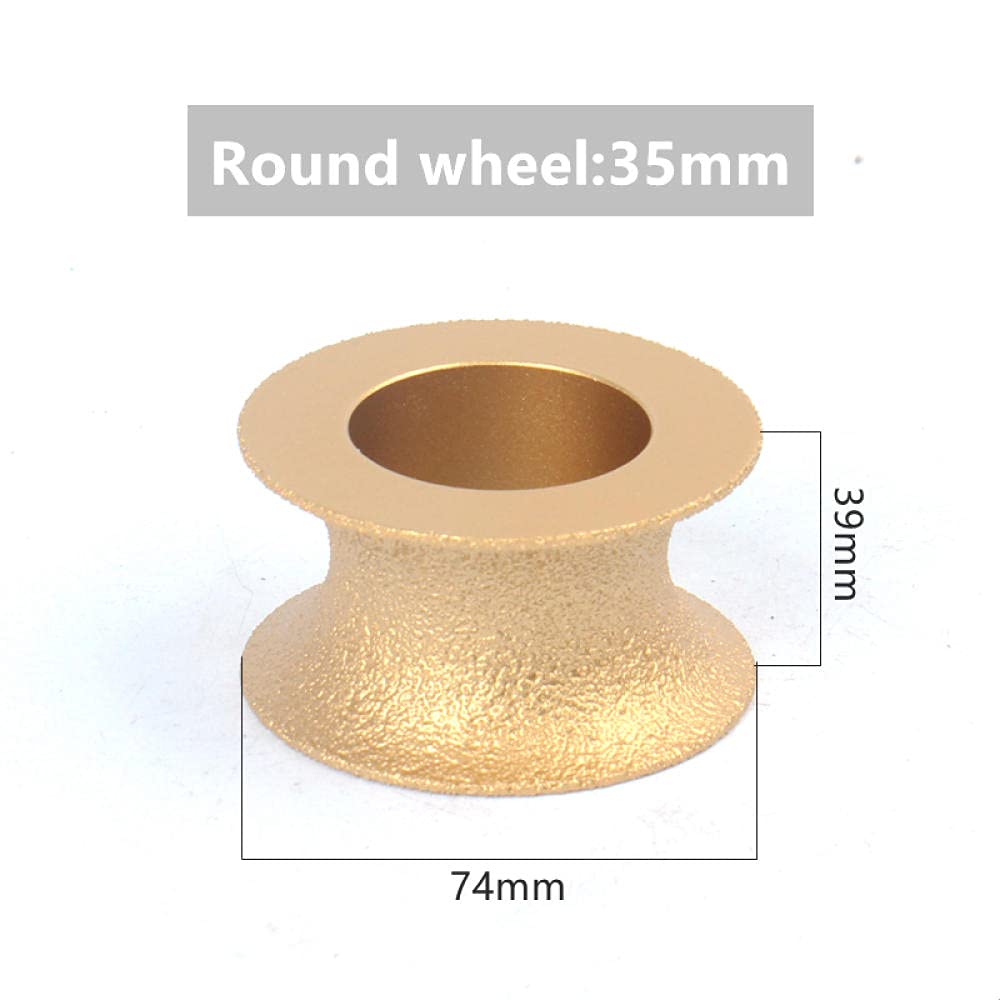 Ręcznie szlifowane tarcze, 1 szt. 75 mm 20 60-ziarnista diamentowa tarcza szlifierska z półokrągłym zakończeniem 10 mm/20 do szlifierki kątowej