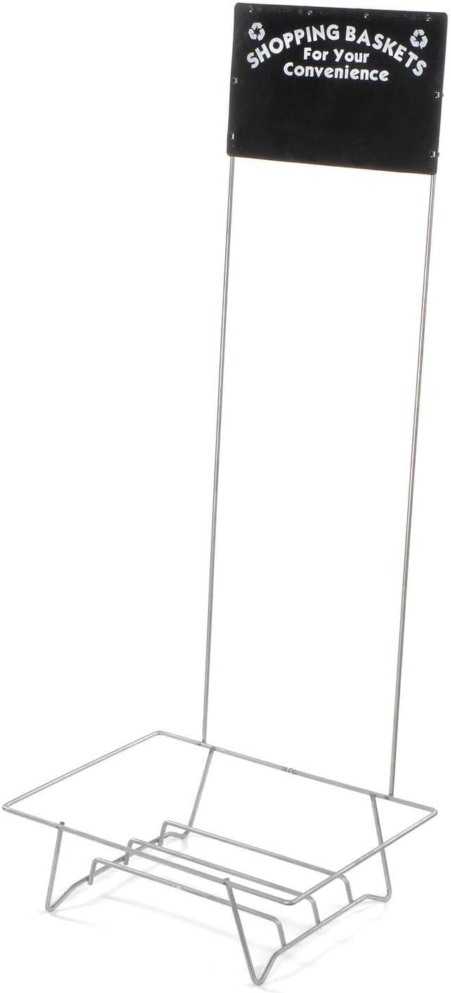 GLWSS Shopping Basket Stand with Black Sign