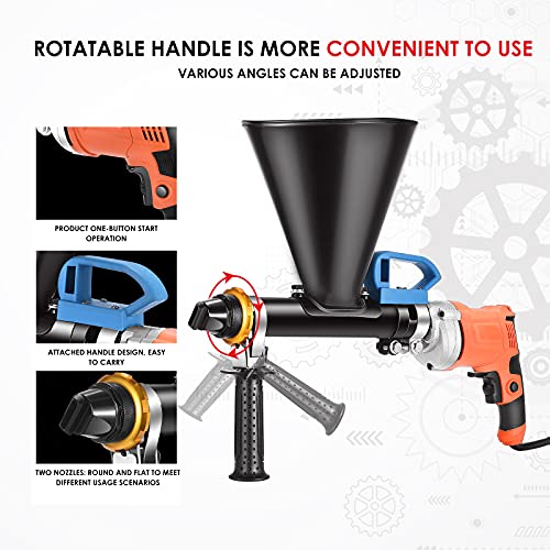 ETE ETMATE Elektrisch voegengereedschap,Draagbaar Cement vulpistool,Elektrische mortier voegmachine Cement Tank Grout Kit voor metselwerk muren en vloeren - Afbeelding 5