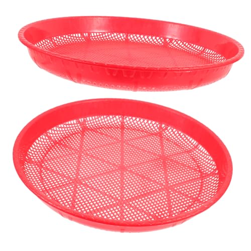 TIDTALEO 2 Pezzi Setaccio per Design Compatto per Essiccare e Filtrare Grani Strumento per Cucina e Giardinaggio Resistente e Facile da Riporre