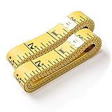 FEELCAT テープメジャー 両面用 巻き尺300CM/120inch テーラーメジャー ボディ測定テープ ソーイングルーラー (2個-テープメジャー300cm)