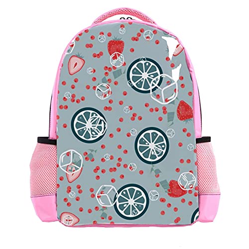 Sac à dos à rayures bleues doté de bretelles ergonomiques