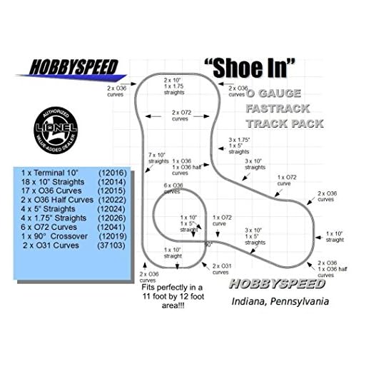 Shoe in Track Pack 11' x 12' O Gauge Train Layout Design