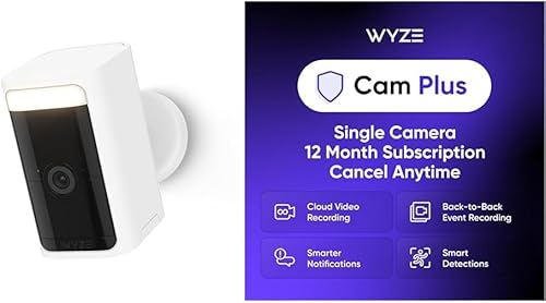 Miniatura 6 de WYZE Cámara de seguridad inalámbrica 2K HDR para exterioresinteriores, visión nocturna a color, foco integrado y sirena, batería recargable, audio