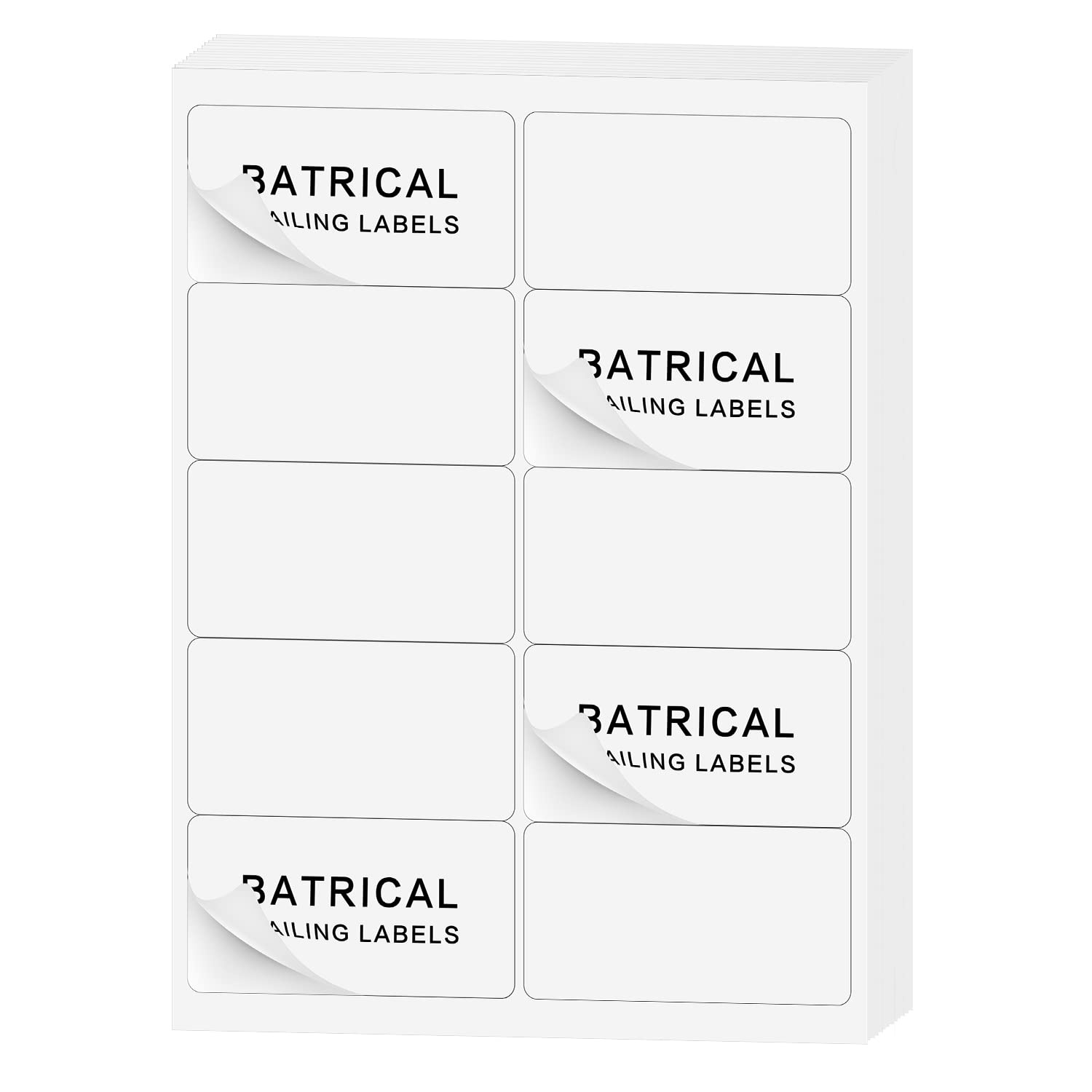 2 "× 4" etichette di spedizione 300 etichette di carta adesiva per stampante a getto laser/inchiostro etichette postali 8,5 "× 11" bianco 10 per foglio