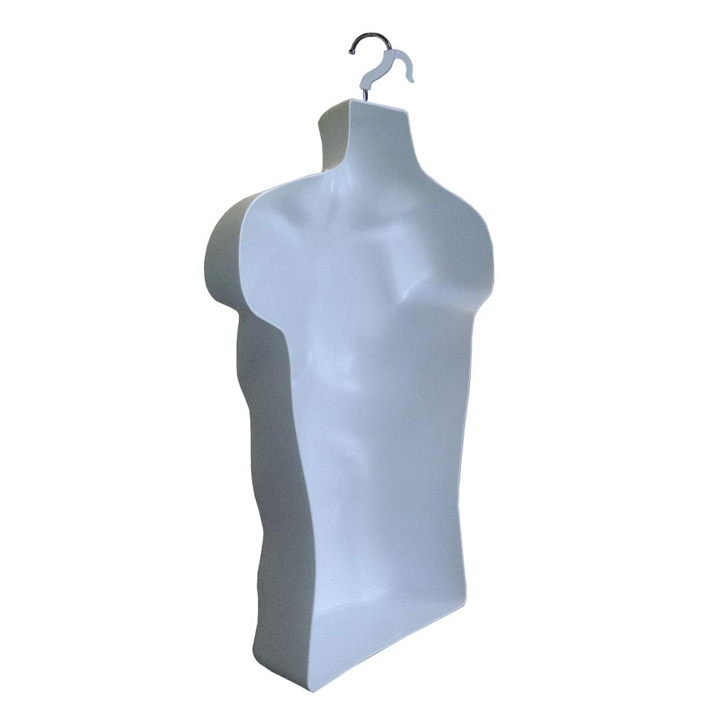 3Pack Male Mannequin Torso, Dress Form Hollow Back Body or T Shirt