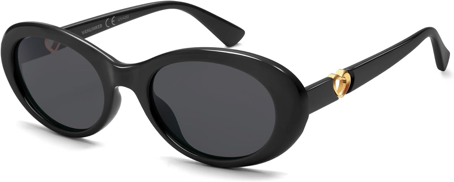VANLINKER Trendy Polarized Oval Sunglasses for Women 2026 Retro Vintage Shades VL9892