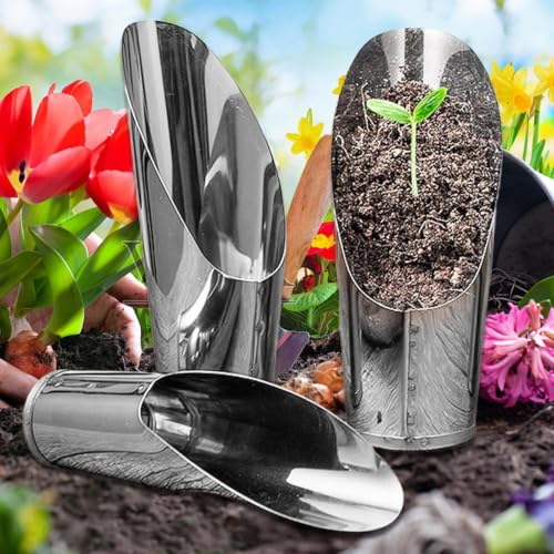 Pelle de jardinage durable en acier inoxydable de qualité supérieure - 4