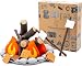 HUNIIHOME Pretend Campfire for Kids - Sensory Play Camping Toy Set with Plush Felt Fake Fire, Logs and Stones with Fake Food Marshmallow and S'Mores - 17 Piece Set