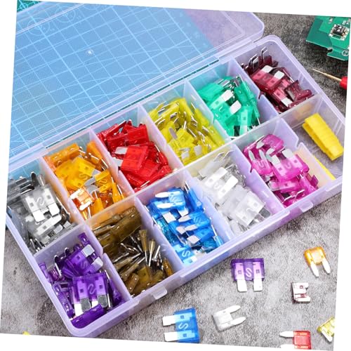 Kit completo de fusibles para automóvil PRETYZOOM, 330 piezas, fusibles micro fáciles de reemplazar, amplia compatibilidad con vehículos miniatura 4