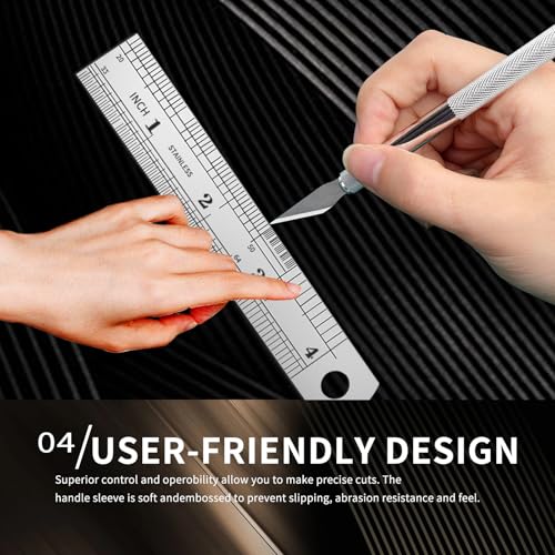 image for NOEAIKE 31-Pcs Exacto Knife Set,Precision Hobby Knife Set with Tweezer