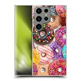 Head Case Designs Officially Licensed Aimee Stewart Donut Noms Colourful Sweets Hard Back Case Compatible with Samsung Galaxy S24 Ultra 5G