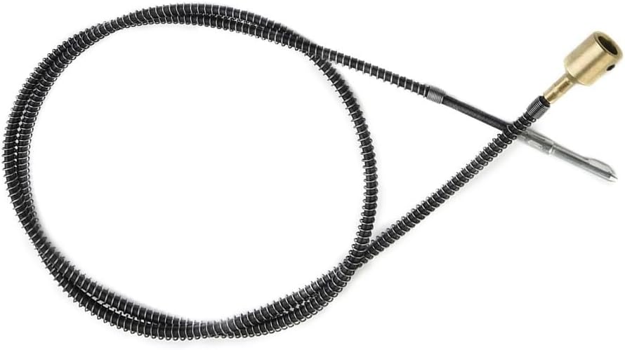 Flexible Shaft Extension for Rotary Tool, 98cm Metal Cable Handle Adapter for Electric Drill Grinder, Silver Bench Grinder Hose for Craft Carving