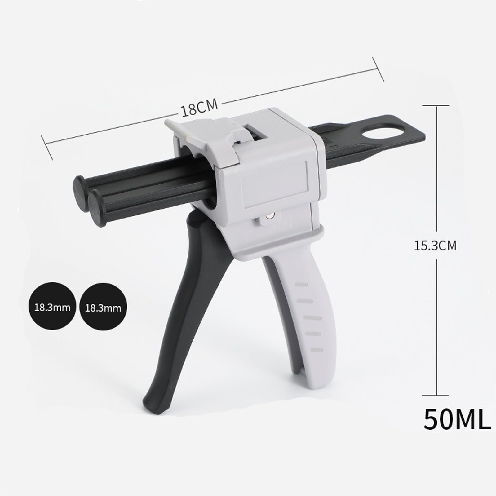 Pistola Erogatrice Per Colla Epossidica AB, 50 Ml, Rapporti Miscelazione Variabili, Nuova - Foto 5