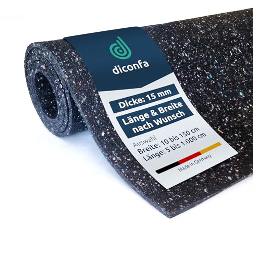 diconfa Bautenschutzmatte Gummimatte 15mm stark - WUNSCHMAß...