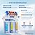 Max Water 6 Stage Aquarium System/RO Water Filtration System with Deionization Filter RO Water Purifier 100 GPD Hydroponics RODI System (Clear Housing System with TDS Meter)
