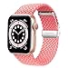 Produktbild Krudary Nylon Elastic Uhrenarmbänder Kompatibel mit Apple Watch 6 38mm 40mm, verstellbares atmungsaktives weiches Elastisch Stretch Armband für iWatch Serie 6 5 4 3 2 1 SE, Rosa